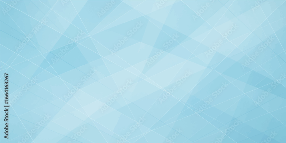 Poster abstract blue geometric background with triangles and digital design pattern