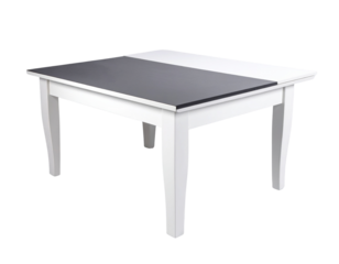 White Furniture Table with Grey Top Minimal Design PNG