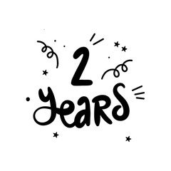 sign sticker illustration celebertion or party vector