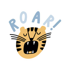 sign sticker illustration celebertion or party vector