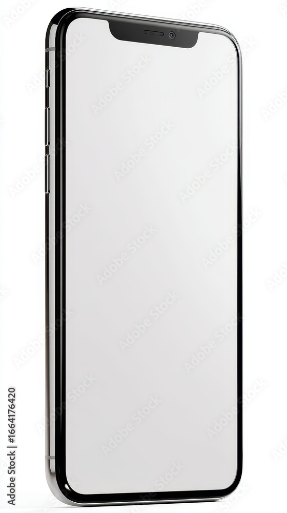 Poster close up view of the rear panel of a modern white mobile device with a contrasting black frame highl