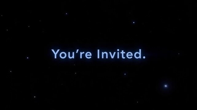Elegant invitation video template - special event announcement