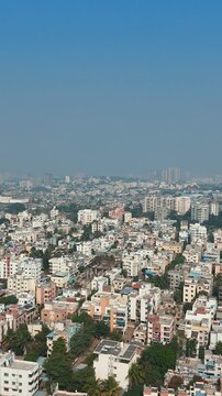 4K Drone Shots of Pune City, India &ndash; Beautiful Aerial View of Skyline, High-Rise Buildings, Urban Landscape, Roads, and Cityscape | Perfect Stock Footage for Films and Travel Videos