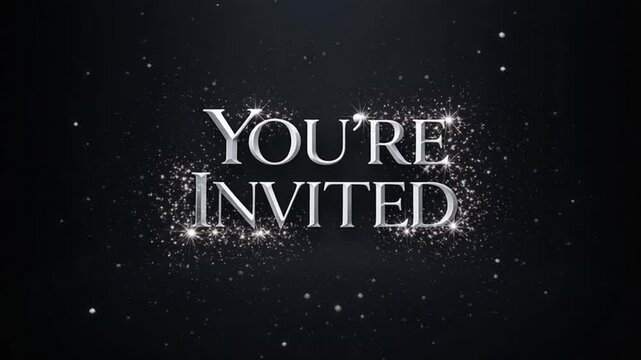Elegant event invitation video template - you're invited