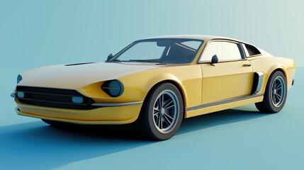 Obraz premium Generic Placeholder Image of a Car – Not a Real Vehicle, Used for Layout and Design Purposes.