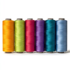 a spool of thread with different colors