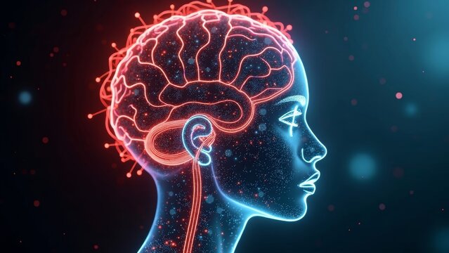 Digital Brain Character Screen - Powered by Adobe