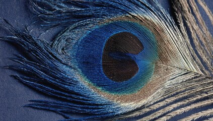 Naklejka premium Close-up peacock feather (1)
