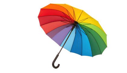 Colorful Rainbow Umbrella with Bright Shades for Outdoor Protection