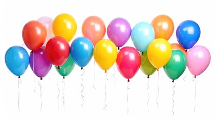 Colorful Balloons in Various Shades for Celebrations and Events