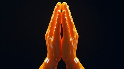 burning candle on white background