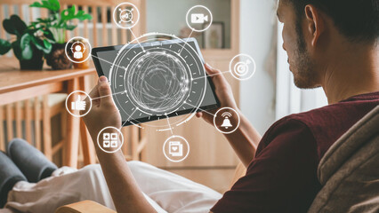 Content marketing interface with data dashboards, analytics charts, and content tools. Marketing...