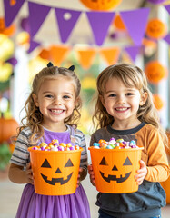 Fototapeta premium Bright & Fun Festive Halloween