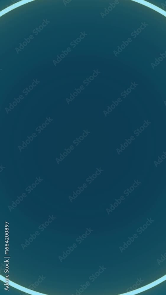 Aufkleber glowing neon circle animation against a dark blue gradient background abstract visual. elegant neon 