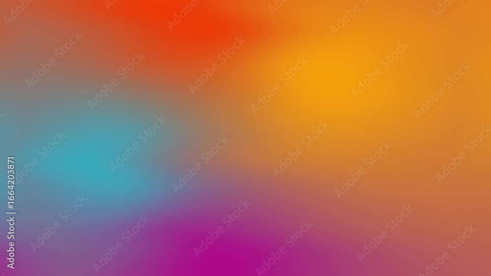 Poster abstract blurred magenta blue orange soft gradient cycle slow motion background loop. modern minimal