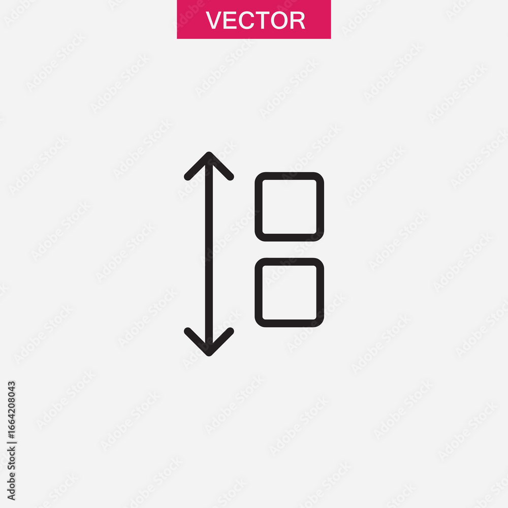 Poster apps sort icon flat vector set outline simple illustration for web and app..eps