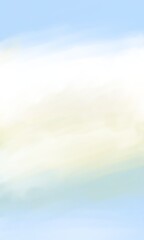 Soft Pastel Watercolor Blue and Green Background