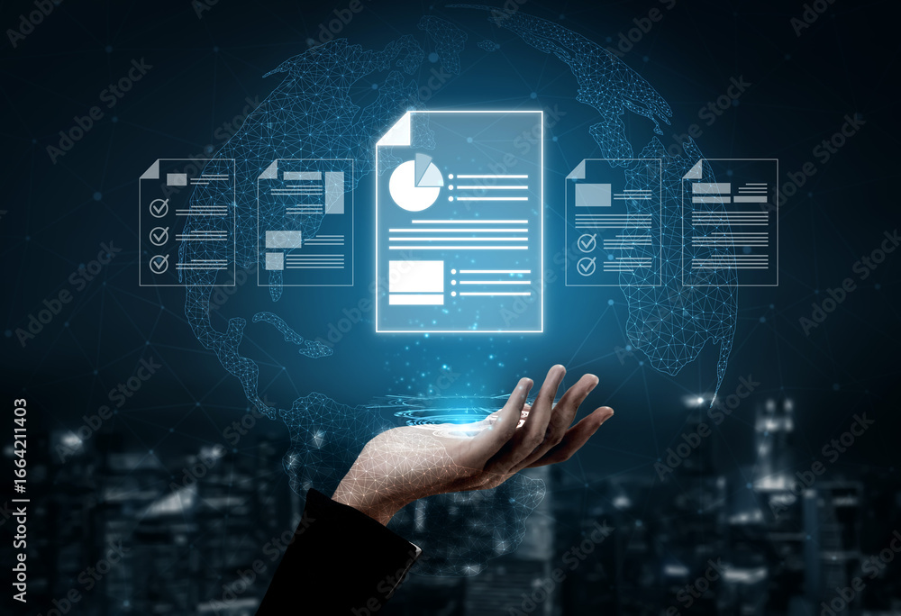 Poster cloud-based document systems improve access, security, and workflow, enabling paperless, productive 