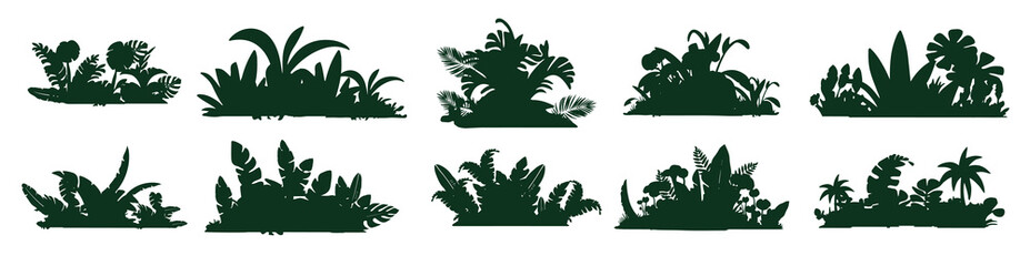 bundle set of silhouettes of capybara friendship