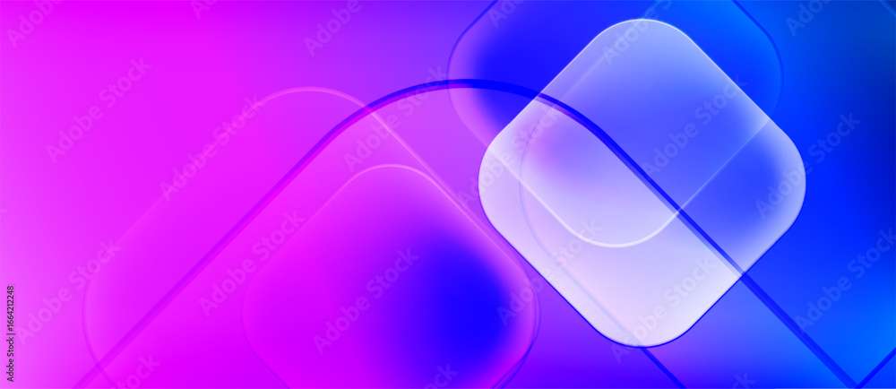 Aufkleber abstract vibrant background. gradient colors blend, creating smooth transitions. shapes overlap, for