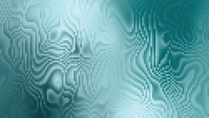 Abstract pixel mosaic background with flowing wave texture in teal tones. Ideal for digital art, wallpapers, modern design, and creative graphic projects.