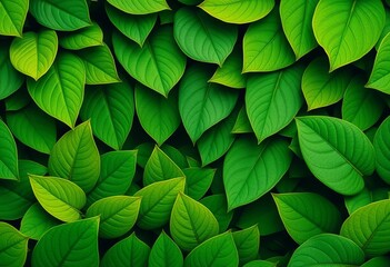 Fototapeta premium Abstract green leaf pattern, organic shapes, eco friendly texture, world, renewable energy