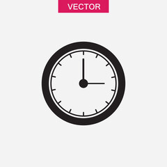 Clock icon Flat vector trendy style illustration for web and app..eps