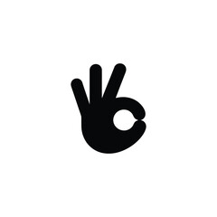 Hand Gesture Silhouette, Okay Sign, Approval Symbol, Transparent Background