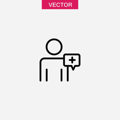 Follower icon Thin line illustration set vector illustration for web and app..eps