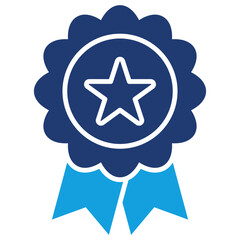 Trusted Flat Blue Icon
