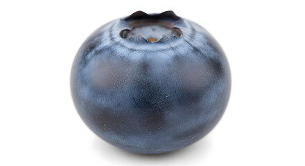 Obraz premium Isolated Blueberry Close-Up Fresh Fruit Detail Against White Backdrop, Ideal for Healthy Eating Concepts