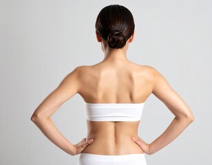 Obraz premium 若い女性の背中