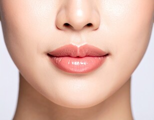 Fototapeta premium Generated image 女性の唇のクローズアップ