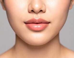 Obraz premium Generated image 女性の唇のクローズアップ
