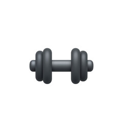 Isolated dumbbell symbol on transparent backdrop, promoting fitness and strong lifestyle,