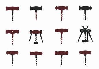 Colorful scarves in various patterns with transparent background