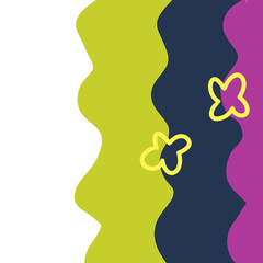 abstrac pattern with flower