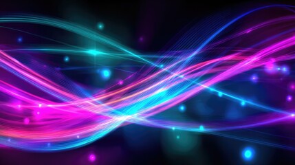 Naklejka premium Abstract swirling neon lights