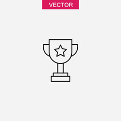 Achievement icon simple vector isolated symbol linear illustration for web and app..eps