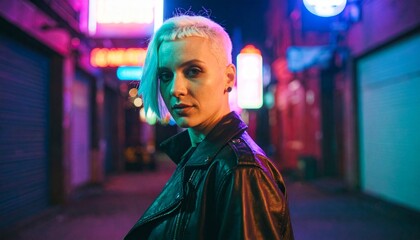 Neon Nights: Cyberpunk Fashion in Urban Alleyways