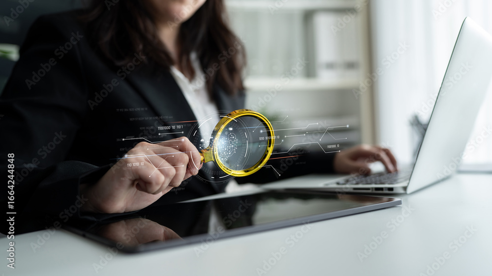 Aufkleber ai artificial intelligence with digital brain and connected data circuit. ai core processes data, ai