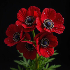 red poppy flowers HD 8K wallpaper Stock Photographic Image