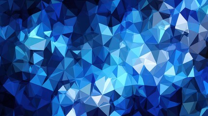 Abstract Geometric Pattern Background With Blue Triangles