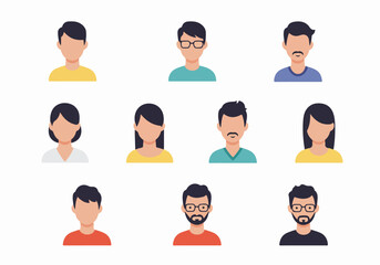 Diverse headshots of people with various hairstyles