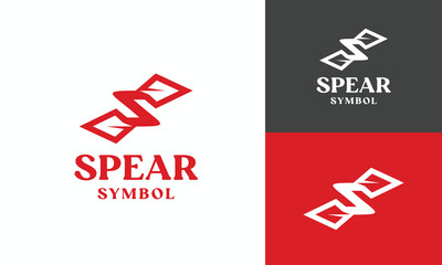 Letter S Spear Logo Design  Spartan Graphic Vector