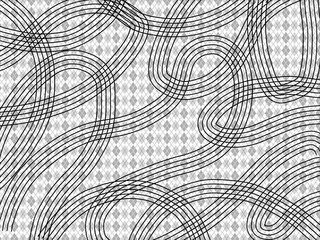 Black line pattern background 