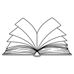 open book vector illustration