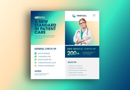 Modern Medical Social Media Flyer Design for Patient Care