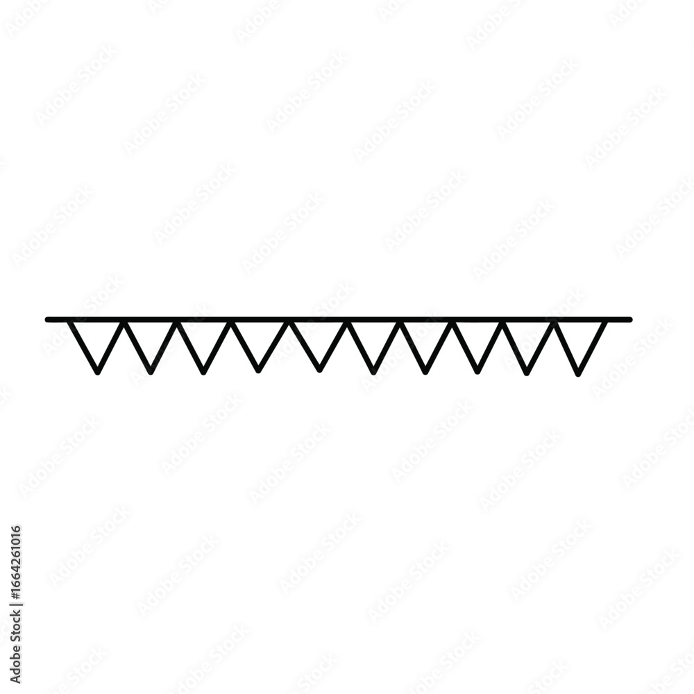 Poster jagged line pattern abstract background