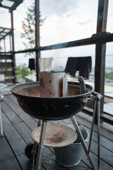 BBQ　グランピング　火起こし機